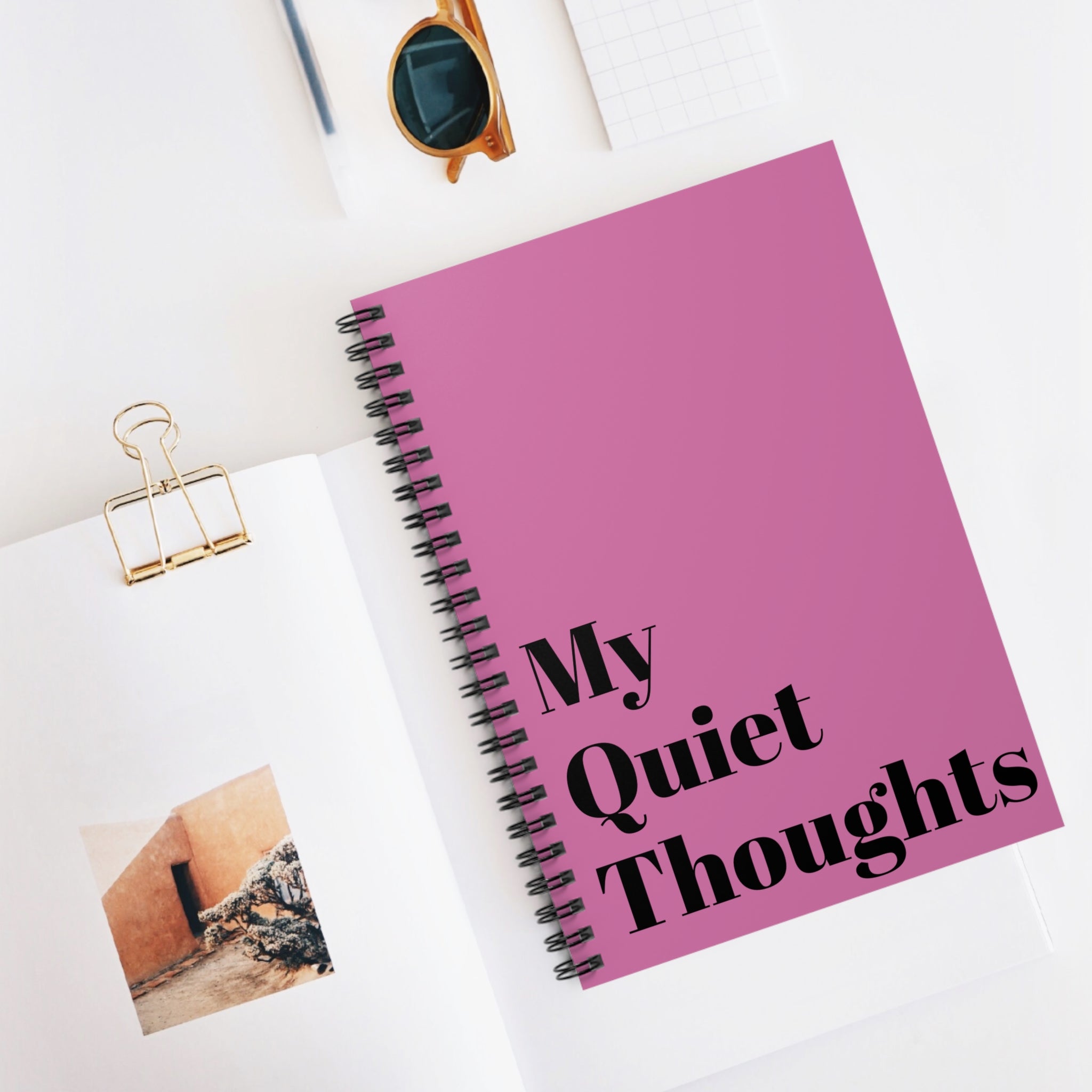 Spiral Notebook — "My Quiet Thoughts" Journal (Ruled)