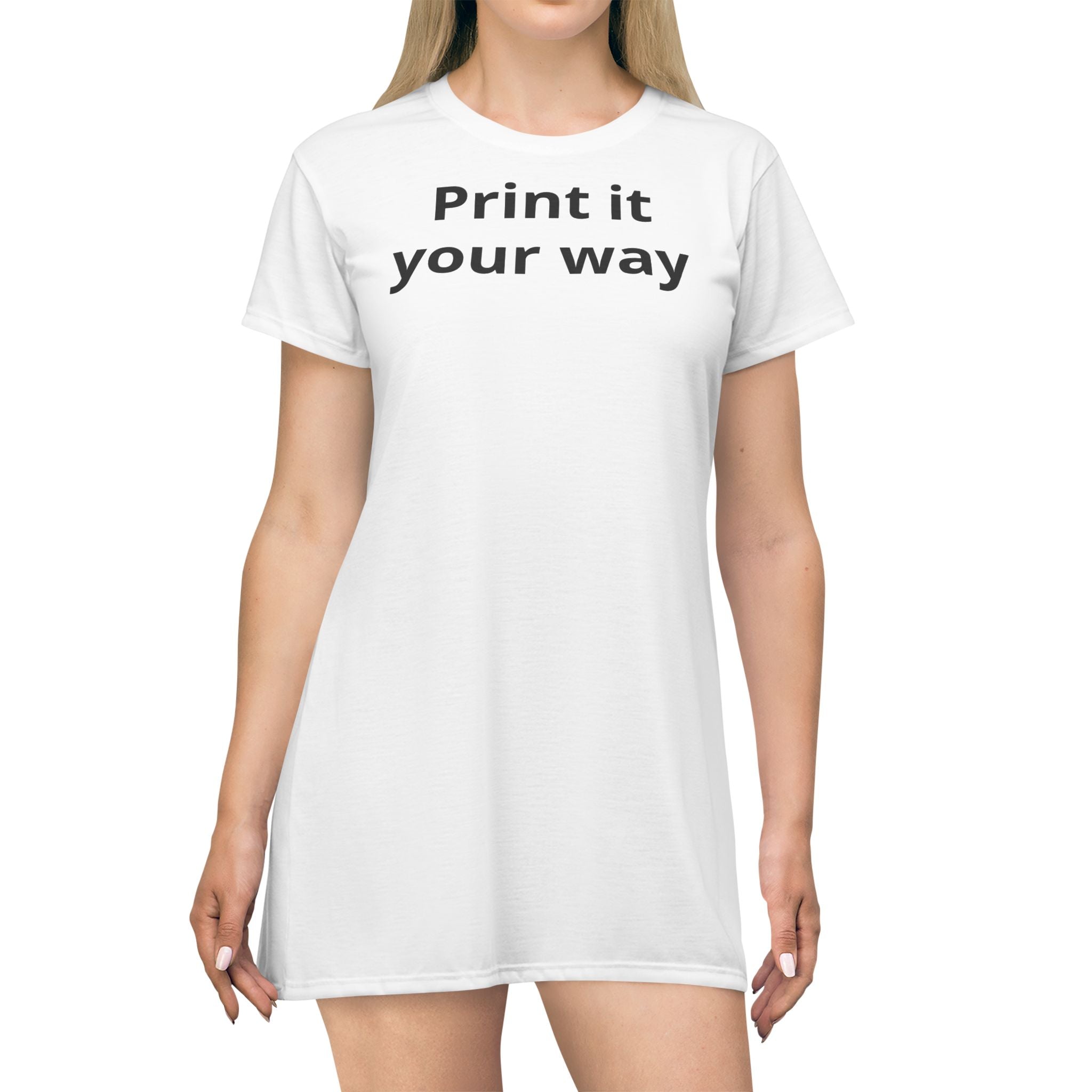 Print It Your Way T‑Shirt Dress